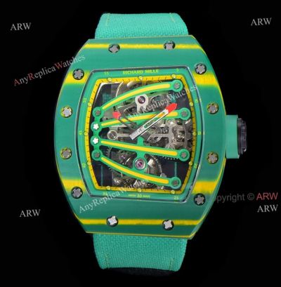 AAA Best Replica Richard Mille 59-01 Tourbillon Yohan Blake Green Watch